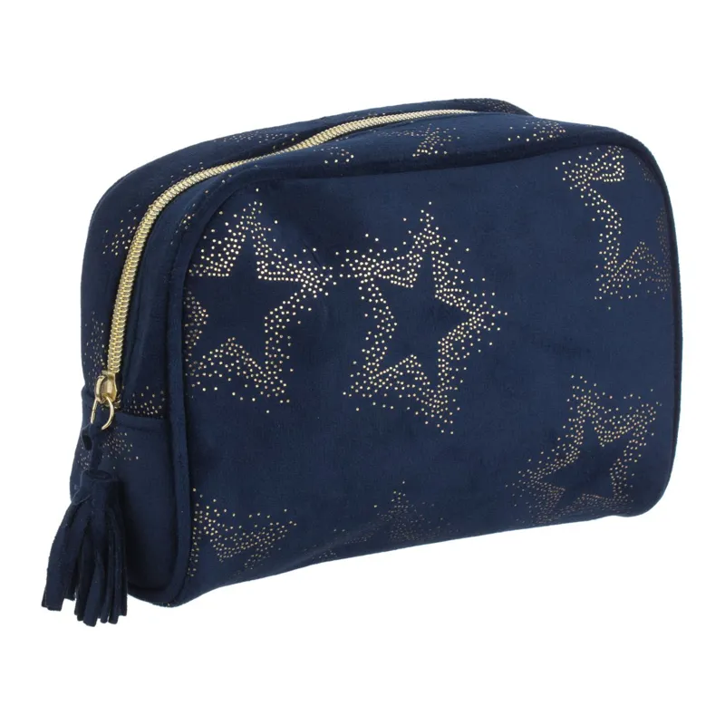Portfard Blue Navy cu Stele Aurii, Capacitate 250 ml