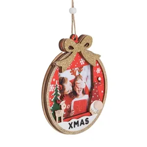 Ornament Decorativ de Craciun, Rama Foto din Lemn, 13x15cm – poza 4