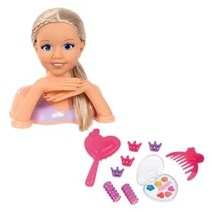 Cap de manechin pentru machiaj și coafat, 25 cm, set cu accesorii
