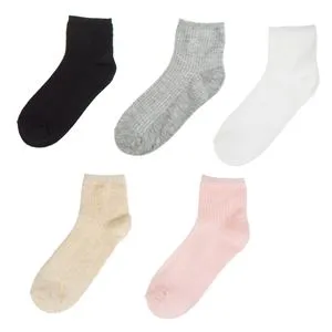 Set de 5 Sosete Low Cut pentru Femei din Bumbac Blend