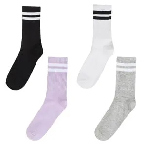 Sosete Sport Fancy Multicolor pentru Femei - Set de 4 perechi