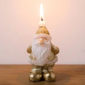 Lumanare decorativă 3D Santa Claus sau Om de Zăpadă