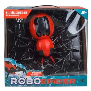 Robot Paianjen Jucarie cu Telecomanda, Efecte de Fum, Lumina si Sunet, Rosu si Negru