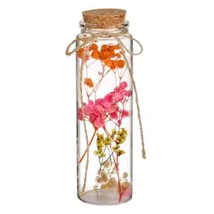 Sticla Decorativă cu Flori Uscate – Detalii și Estetică Naturală