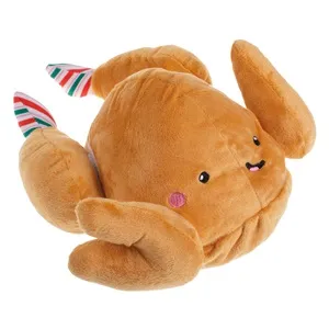 Jucarie de Craciun pentru Caini, Curcan din Plus cu Sunet si Parti Detasabile, 25x20cm – poza 2