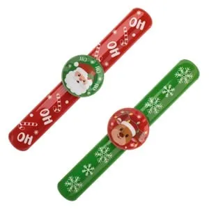 Brățară Slap de Crăciun cu Lumini LED și Figurine Santa Claus
