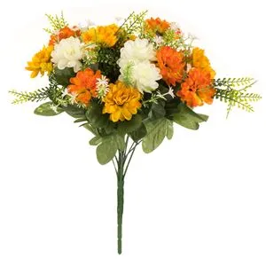 Buchet Artificial de Primavăre Galben și Alb