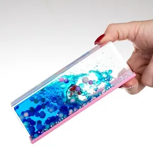 Jucărie cu lichid cu mișcare lentă, sirena, 15x5x5 cm – poza 3