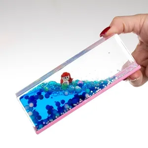Jucărie cu lichid cu mișcare lentă, sirena, 15x5x5 cm – poza 4