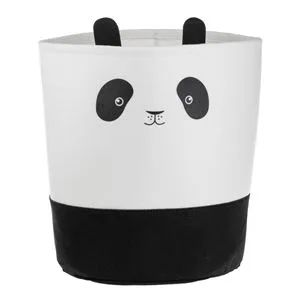 Coș de rufe din fetru cu design panda pentru copii, 30x40 cm
