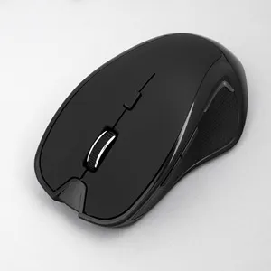 Mouse fără fir ergonomic cu adaptor 2.4 GHz, negru – poza 3