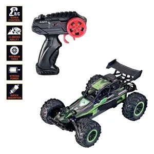 Masina cu Telecomanda 1:10, 2.4GHz, Negru si Verde
