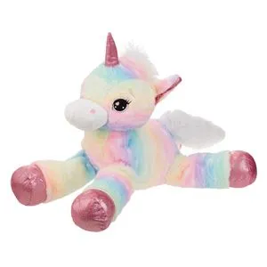 Unicorn de Plus Curcubeu cu Glitter, 65 cm