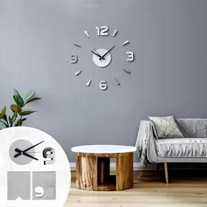 Ceas de perete DIY din metal cu numere mari