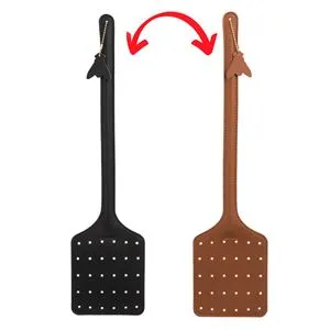 Pliciu Muște din Piele Artificială Premium, Două Fețe, 46 cm