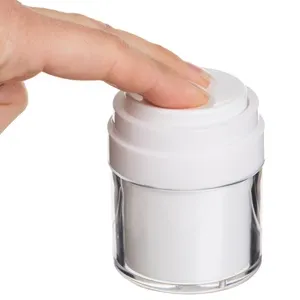 Recipient Cosmetice Alb cu Pompa – Ambalaj Minimalist pentru călătorii – poza 3