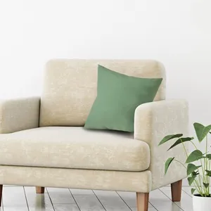 Față de Pernă Decorativă Verde 40x40 cm cu Fermoar – poza 3