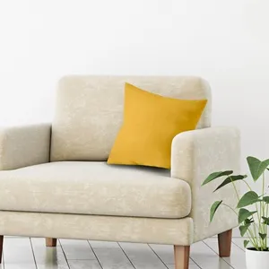 Fată de pernă decorativă 38x38 cm, Galben Muștar – poza 3
