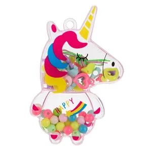 Set Margele pentru Bijuterii, Cutie Unicorn, Multicolor