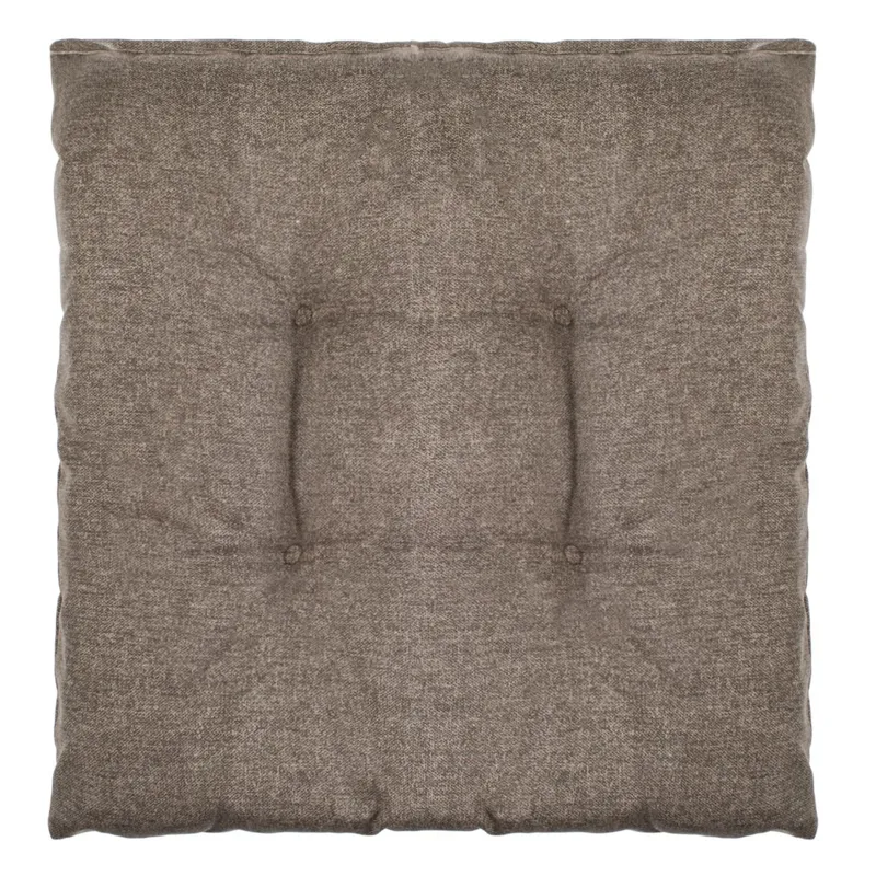 Pernă scaun 40x40cm bej maro cu două fețe