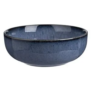 Castron din Portelan cu finisaj Reactive Glaze Albastru