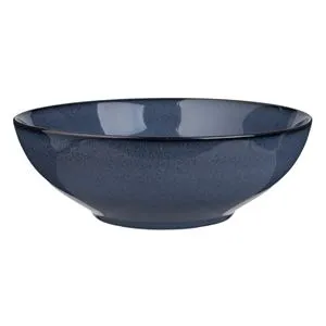 Bol de Servit Portelan Albastru cu Finisaj Reactive Glaze Nordic