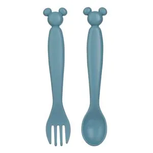 Set Utensile Plastic Bebeluș Design Mickey Mouse