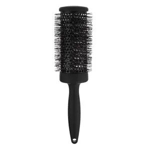 Perie rotundă de coafat din plastic negru, Ø5.5 cm