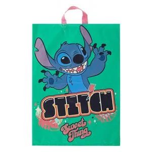 Pungă cadou pentru copii Stitch verde 50x70cm