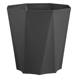 Ghiveci Octogonali din Plastic Antracit pentru Balcon și Grădină