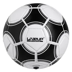 Minge de fotbal pentru copii, marimea 2, alba cu detalii negre
