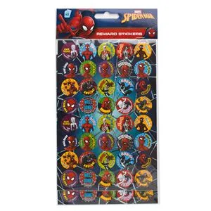 Autocolante Recompensă cu Model Spiderman, Set Multicolore