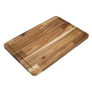 Tocator dreptunghiular din lemn de salcâm 45x30x2 cm – poza 5
