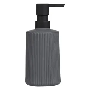 Dozator plastic gri pentru sapun lichid cu pompă mată