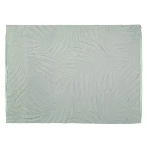 Fata de pernă cu model frunze, verde menta, 70x50 cm