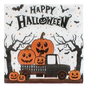 Servetele de Masă Halloween cu Dovleci Portocalii