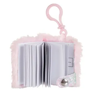 Breloc cu carnetel roz unicorn, 40 pagini, 6x7 cm – poza 4
