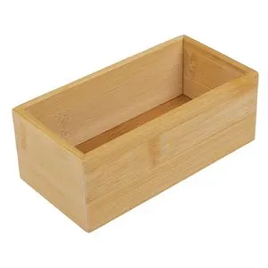 Cutie organizare din bambus, dimensiuni 15x7,5x5,5 cm, material natural