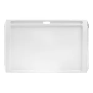 Tavă-masă pliabilă pentru laptop, albă, cu suport tabletă, 54x35x27cm – poza 5