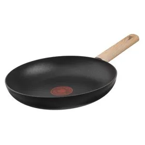 Tigaie antiaderenta cu indicator de temperatura, 28 cm, neagra