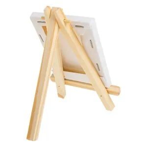 Mini Canvas pe Șevalet din Lemn pentru Artă și Decorațiuni – poza 3