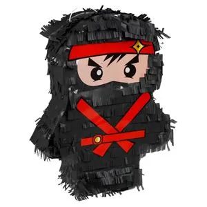 Pinata Ninja pentru Petrecere, 33x10x45 cm, Negru