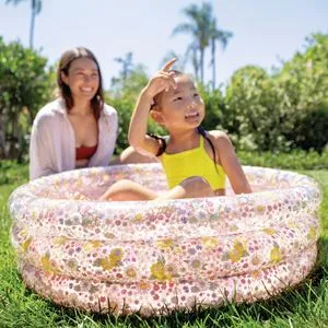 Piscină rotundă gonflabilă pentru copii, Ø86x25 cm, model floral