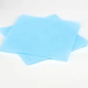 Tul albastru pre-tăiat 24x24 cm pentru mărturii DIY, 100 bucăți – poza 3