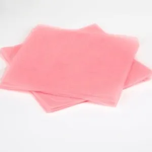 Tul roz pre-tăiat 24x24 cm pentru mărturii DIY - 100 bucăți – poza 3