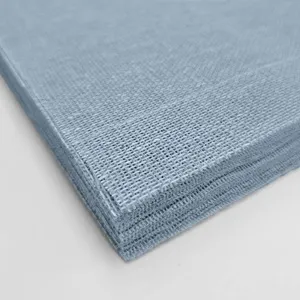 Tul albastru gata tăiat 24x24 cm pentru mărturii DIY, 30 bucăți – poza 4