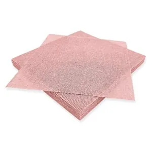 Tul roz gata tăiat 24x24cm pentru mărturii DIY, 30 bucăți – poza 2