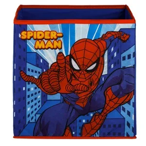Cutie de depozitare textilă albastră cu model Spiderman, 25x25x25 cm – poza 3