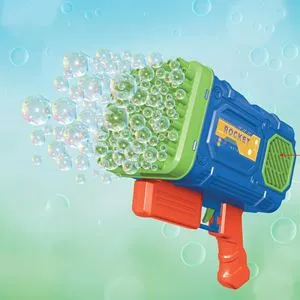 Mitralieră pentru baloane de săpun cu lumină colorată și rezervă 100ml