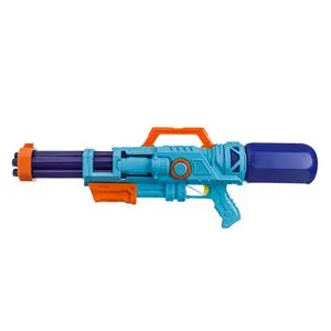 Pistol de apă din plastic, 67 cm, Albastru-Portocaliu-Bleu